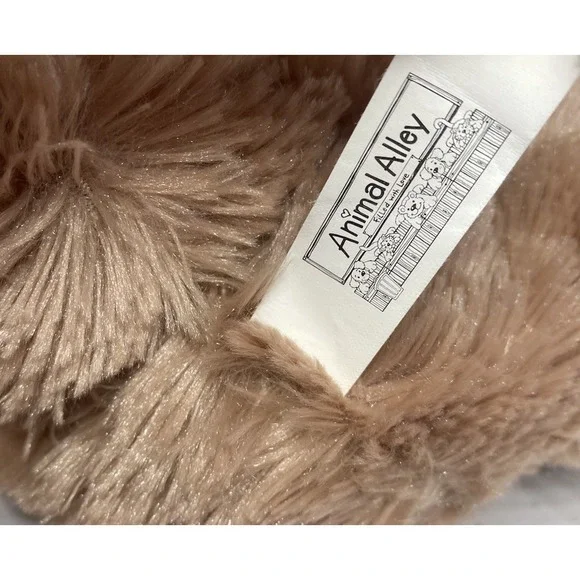 Animal Alley Plush Teddy Bear Tan Floppy Shaggy Stuffed Animal 14" New With Tags - Picture 7 of 7